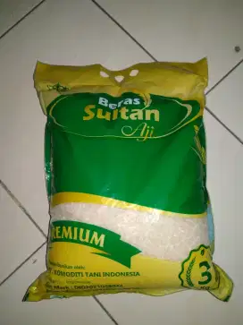 Beras premium sultan aji 3kg