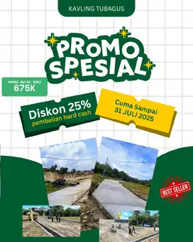 Tanah Kavling Tubagus, dekat kampus untirta