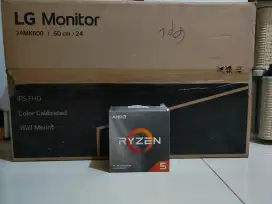 MONITOR LG 24MK600 + AMD RYZEN 5 3600