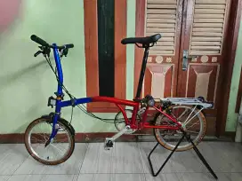 Sepeda lipat Aceoffix rakit 2025 spek part Brompton 2x3 BWR