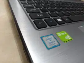 Acer E5-475G i5-7200U ssd 256gb,ram 8gb dan grapic Nvidia 940MX