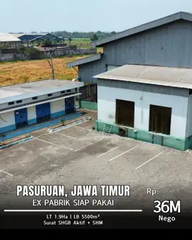 Dijual ex pabrik pasuruan dekat bangil pandaan ngoro