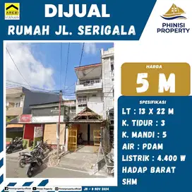 RUMAH JL.SERIGALA PINGGIR JALAN