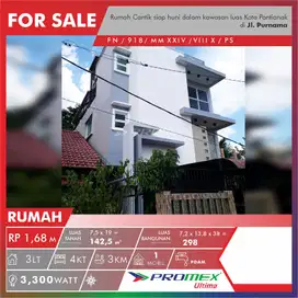 Dijual Rumah 3 Lantai Siap Huni Dikota Pontianak