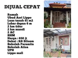 rumah siap huni, lokasi strategis dan harga di bawah market