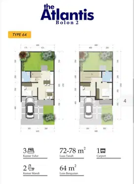 Perumahan Cluster di Colomadu 200 meter dari Jalan Raya 380 jt-an