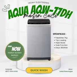 MESIN CUCI AQUA AQW-77D-H