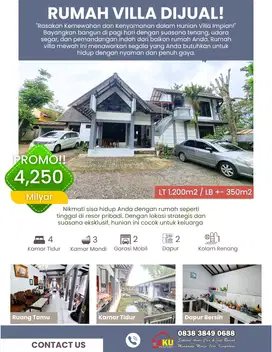 Hidup Seperti di Resor! Rumah Villa 2 Lantai dengan Kolam Renang