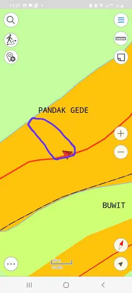 tanah super murah di pantai nyanyi pengembangan ke canggu