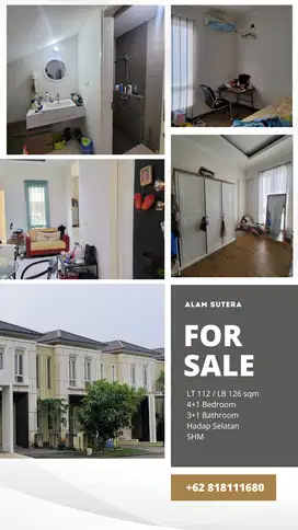 Rumah Dijual di cluster Sutera Leora, Alam sutera