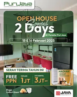 open house cluster maleo puri jaya bebas banjir