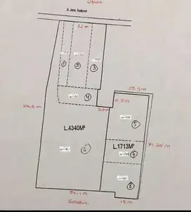 Dijual Bangunan Hanya Hitung Tanah di Jl Jend. Sudirman - Bandung