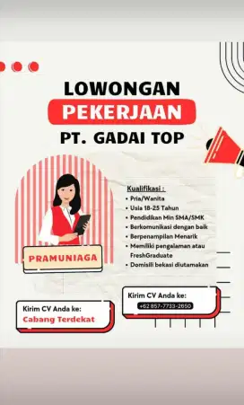 Lowongan Kerja Gadai Top