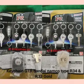 Keychain Nissan GRT Bandai namco R34 Rare & R33 Gold
