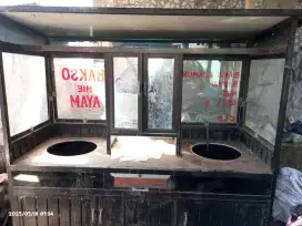 Etalase baso mie ayam