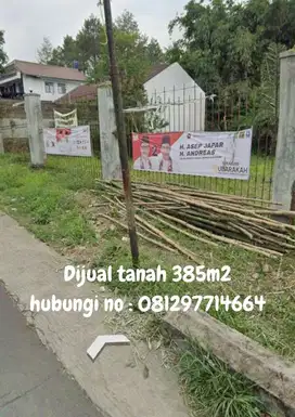Dijual tanah strategis luas 385 m2 cocok untuk usaha