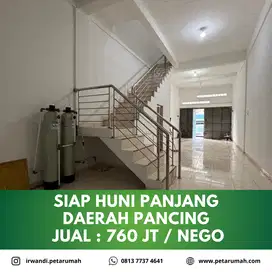 Rumah siap huni panjang dalam komplek daerah pancing kota medan