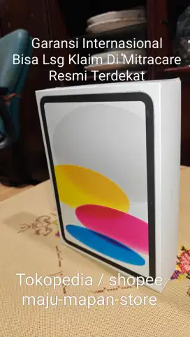 iPad 10 gen 64gb BARU Segel Garansi 1 Tahun Mitracare Resmi iBox