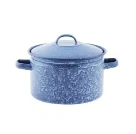 Panci enamel/blirik/lurik biru diameter 24cm
