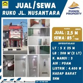 Dijual/disewakan Ruko depan Pelabuhan Makassar