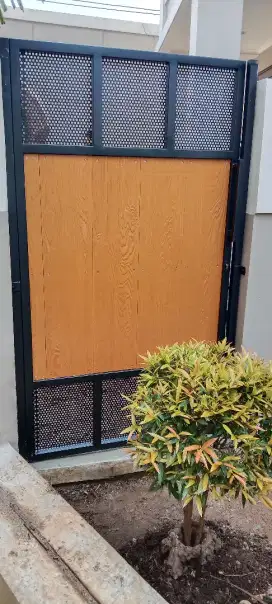 Pintu pagar minimalis