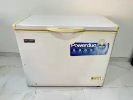 Freezer Box Merk Modena 200 liter no minus siap pakai murah bandung