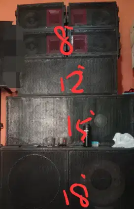 Speaker 18,15,12,8 ince
