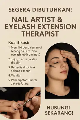 Lowongan Kerja Therapist Nail Art & Eyelash