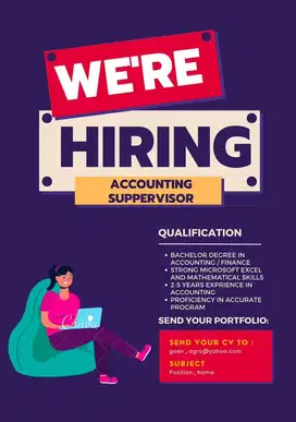 hiring Accounting supervisor