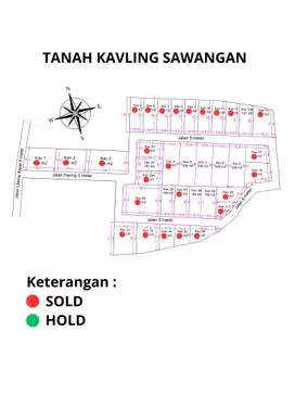 DIJUAL TANAH KAVLING,SAWANGAN, NUSA DUA, BALI