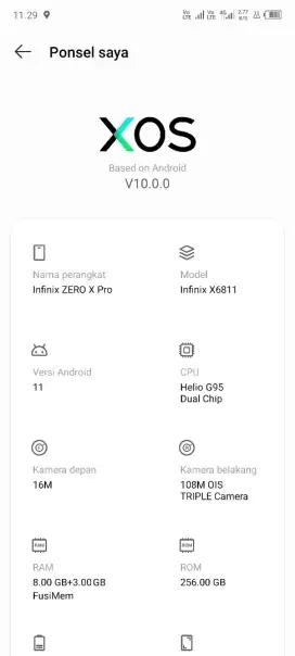 Jual Hp Infinix Zero X Pro