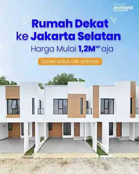 Rumah siap huni 2 lantai di pondok arean dekat Jakarta Selatan