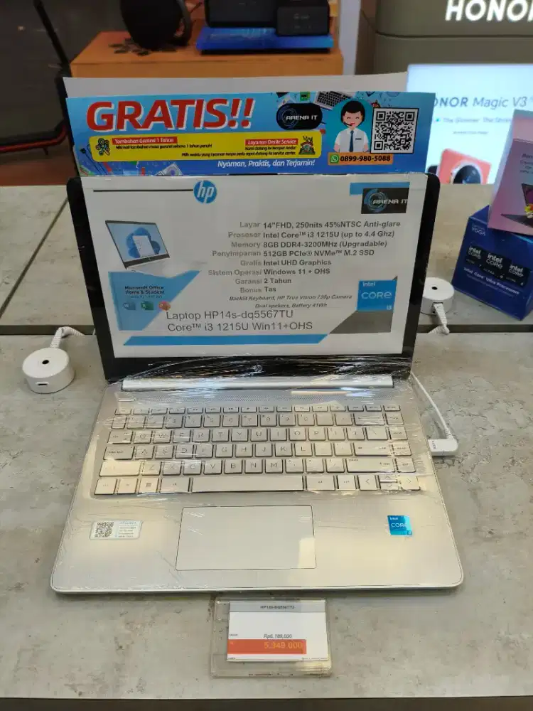 [Bisa Cicilan] Laptop HP14s-dq5567TU, Gratis Hingga 2x Cicilan
