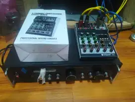 POWER AMPLI 3 CHANNEL+MIXER 4 CHANNEL