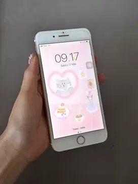 dijual iphone 7 plus rosegold 128 gb IBOX