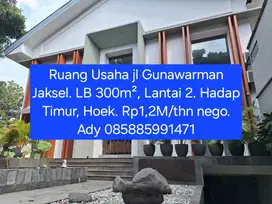 Disewakan Ruang Usaha di Jl Gunawarman Kebayoran Baru Jakarta Selatan