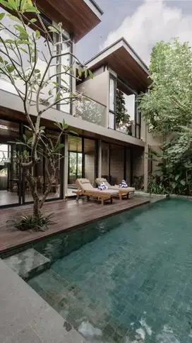 Villa Modern Tropis hanya 400 meter dari Pantai Pererenan