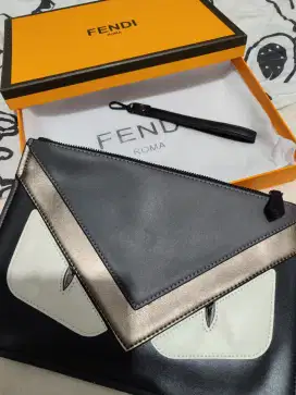 Luxury Clutch/Handbag Fendi Eyes Monster for Men's