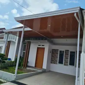 Kanopi atap alderon dan plafon pvc