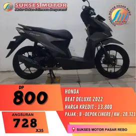 HONDA BEAT DELUXE TAHUN 2022 GARTIS KIRIM SEJABODETABEK, SIAP PAKAI