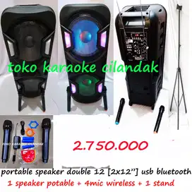 paket sound portable 2x12in