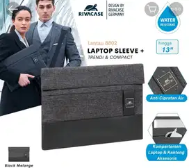 Rivacase laptop sleeve case 13 inch
