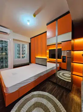 Tipe studio full furnish tinggal bawa baju