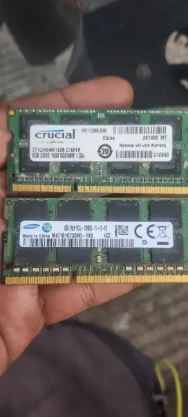 Ram laptop ddr3 8gb