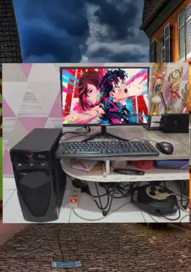PC GAMING DESIGN + LCD + RAM 8 GB + HD 500 GB + GAMES FILM APP