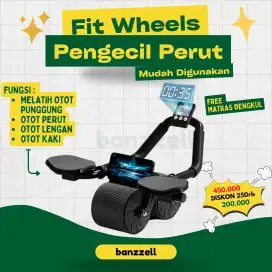 Ready fit wheels alat pengecil perut / alat olahraga
