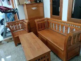 Kursi tamu kayu jati