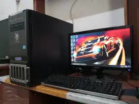 Pc gaming intel core i5 + ram 8gb + vga AMD + monitor 19inch fullset