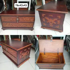 Boks kontainer kayu ukir