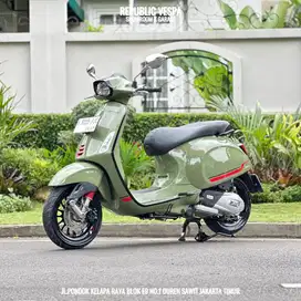 Piaggio Vespa Sprint S 150 Iget ABS LED Th 2022 Warna Green Tenance